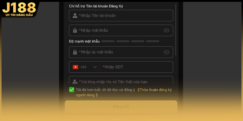 Các bước tạo tài khoản đúng quy định